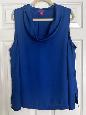 Vince Camuto Sleeveless Cowl Neck Top - Royal Blue